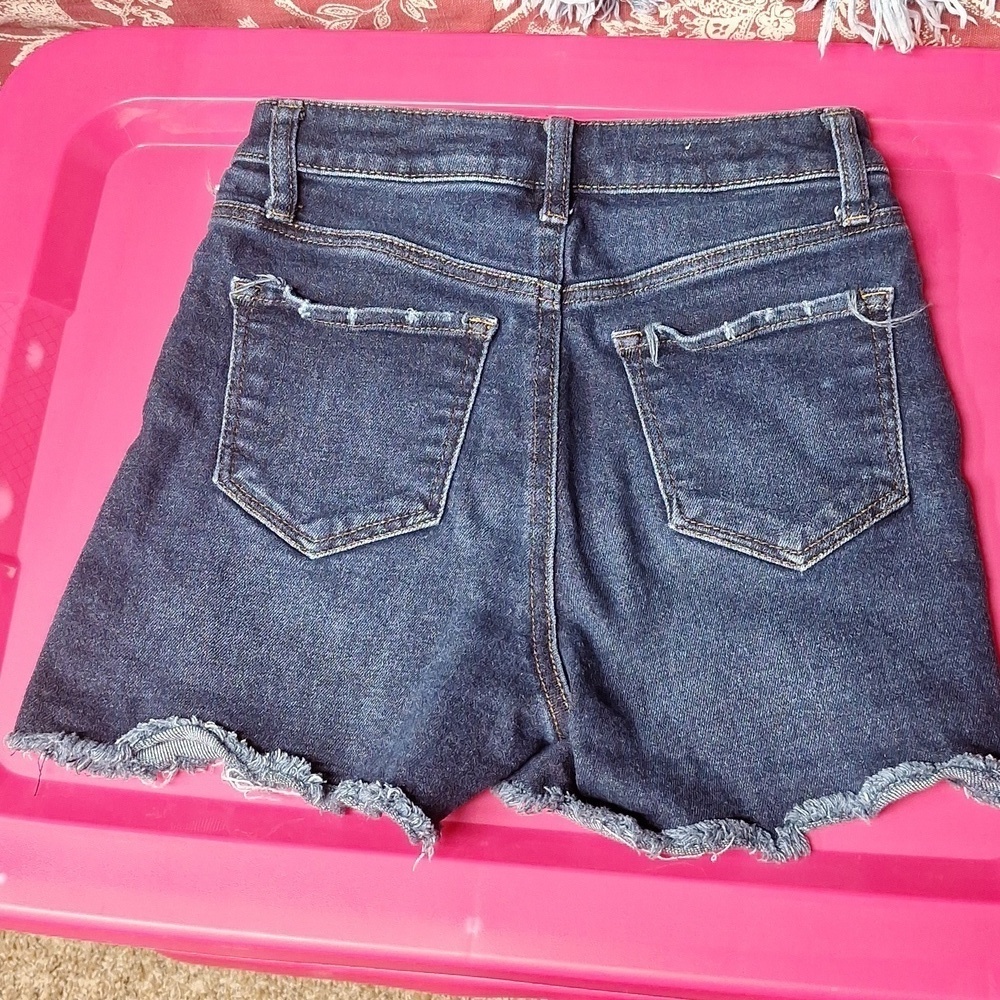 VANILLA STAR REAL CHEEKY DENIM SHORTS SIZE W24/0 - Picture 2 of 4